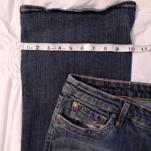 Common Genes Medium Wash Denim Bootcut Flare Women's Jeans  Back 2 School SZ 14 - Picture 6 of 9